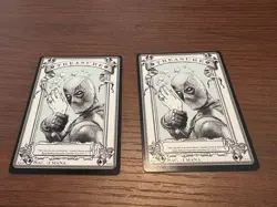Deadpool Treasure Token x2 Signed RK Post Very Rare MTG NO RESERVE 💎💎 - Image 1