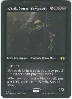 K'rrik, Son of Yawgmoth Foil Etched 479 Modern Horizons 3 Magic The Gathering NM - Image 1