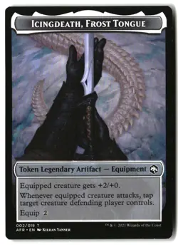 MTG Icingdeath, Frost Tongue Token [AFR - 2] LP 6-49 - Image 1