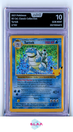 TURTOK POKEMON CEL. CLASSIC COLLECTION 2021 DE 2/102 AOG 10 - Image 1