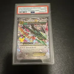 Pokemon M Rayquaza EX Celebrations Classic Collection 76/108 Holo PSA 10 - Image 1