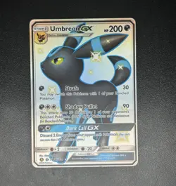 Pokemon Umbreon GX SV69/SV94 Hidden Fates Shiny Vault Holo English 200HP - Image 1