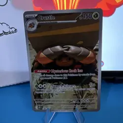 Pokemon TCG Crustle 186/182 Sv10 Destined Rivals Illustration Rare Holo 150 HP - Image 1