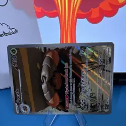 Pokemon TCG Crustle 186/182 Sv10 Destined Rivals Illustration Rare Holo 150 HP - Image 2