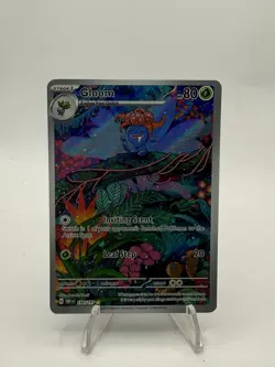 Pokemon Gloom 80 HP Holo Full Art Illustration Rare 198/197 SV03 English - Image 1