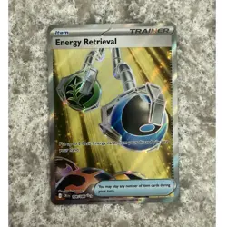 Pokemon Energy Retrieval Trainer-Item Full Art Holo CRI EN 108/086 - Image 1