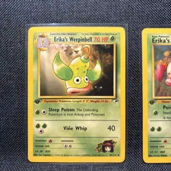 Pokemon Gym Heroes 1st Edition Erika's Bellsprout 75/132 /Weepinbell 49/132 - Image 2