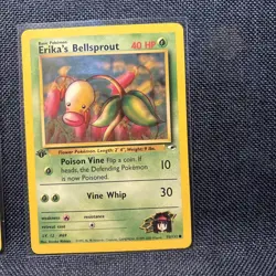 Pokemon Gym Heroes 1st Edition Erika's Bellsprout 75/132 /Weepinbell 49/132 - Image 3