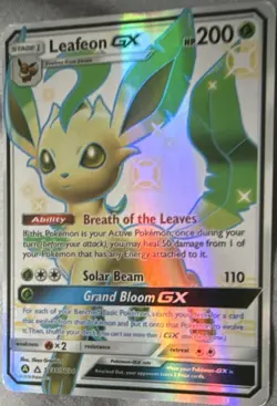 Pokemon Leafeon GX SV46/SV94 Hidden Fates Shiny Vault Full Art Holo 2019 READ - Image 1