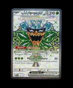 2024 Pokemon TWM TEAL MASK OGERPON FULL ART HOLO 190/167! NM - Image 1