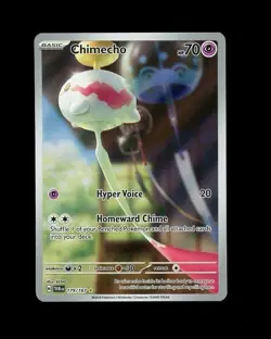 2024 Pokemon Twilight Masquerade CHIMECHO ILLUSTRATION RARE 179/167 NM! - Image 1