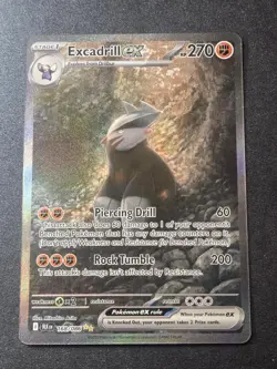 Excadrill ex 168/086 NM Black Bolt Holo Special Illustration Rare Pokemon Holo - Image 1