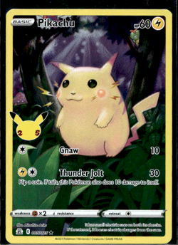 Pokemon TCG Pikachu 005/025 Holo 25th Anniversary Celebrations - Image 1