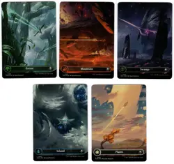 Edge of Eternities full art land set Borderless NM Foil - Image 1