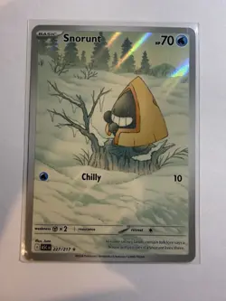Snorunt 227/217 — Illustration Rare (IR) Holo — Near Mint — Pokemon TCG — Englis - Image 1