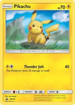 Pikachu - SM183 Sun & Moon Promo Holo Promo MP - Image 2