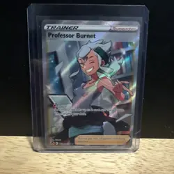 Pokemon Professor Burnet TG26/TG30 Silver Tempest Ultra Rare Full Art Holo - Image 1
