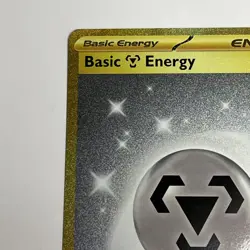 Basic Metal Energy - Shrouded Fable -099/064 - NM Holo Rare Gold Border Pokemon - Image 2