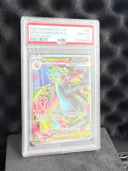 2025 POKEMON PFL EN MEGA CHARIZARD X EX ULTRA RARE #109 GRADED PSA GEM MT 10 - Image 1
