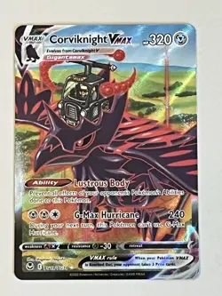 2022 Pokemon TCG Sword & Shield Silver Tempest #TG19 Corviknight VMAX TGUR Holo - Image 1