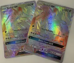Nintendo Pokemon TCG Yveltal GX 137/147 Burning Shadows Full Art Holo (separate) - Image 1
