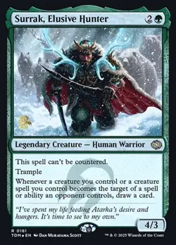 Surrak, Elusive Hunter - Foil Prerelease Promo TDM LP MTG - Image 1