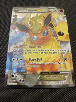 Flareon EX RC28/RC32 LP-NM Full Art Ultra Rare Generations 2016 Pokemon TCG - Image 2