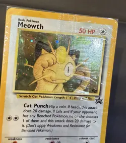 RARE #10 Pokemon Meowth Holo Black Star Promo Gameboy Exclusive FACTORY SEALED - Image 5