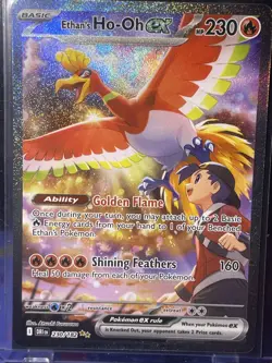 Pokemon Ethan's Ho-Oh ex 230/182 Sv10: Destined Rivals SIR NM - Image 1