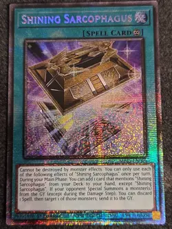 Yugioh 1x Shining Sarcophagus Starlight Rare MP25-EN005 2025 Mega-Pack 1st Ed NM - Image 1