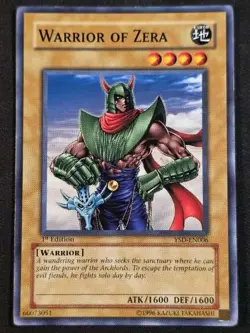 Warrior of Zera EN006 Starter Deck Yugi Common LP Yu-Gi-Oh - Image 1