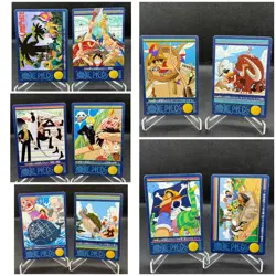 One Piece Visual Adventure 10 cards lots Bandai - Out of vending box near mint - Image 1
