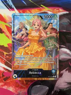 One Piece Rebecca OP15-039 Alt Art Leader from Adventure on Kami’s Island NM - Image 1