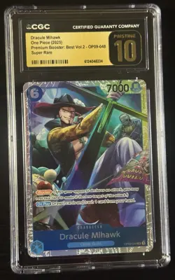 Dracule Mihawk OP09-048 Super Rare One Piece Foil CGC Pristine 10 (2025) - Image 1