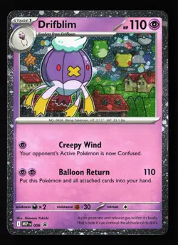 Drifblim 006 Holofoil Mega Evolution Promo Pokemon Card -A2 - Image 1