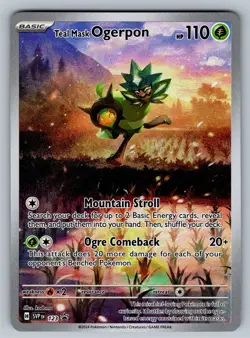 Teal Mask Ogerpon SV: Scarlet & Violet Promo Cards 123 Holo NM - Image 1