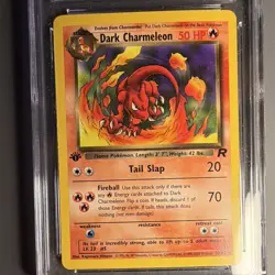 CGC 8 Dark Charmeleon 32/82 Team Rocket 1st Edition Pokemon Card English 2000 - Image 2