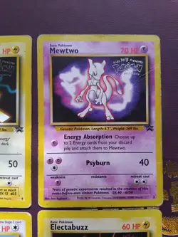 Pokemon The First Movie WOTC Black Star Promo Cards Lot of 4 PIKACHU MEWTWO ETC - Image 3