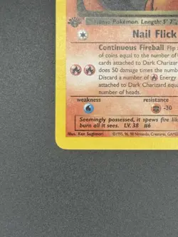 Pokemon Card Dark Charizard 1st Edition 21/81 Team Rocket WOTC - Image 5