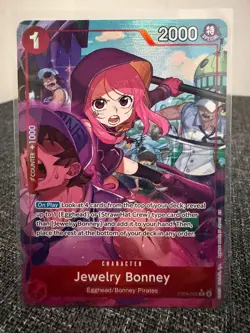 One Piece Card Game Jewelry Bonney EB04-002 Alt Art OP15 ENGLISH - Image 1