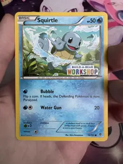 MINT/NM Condition Squirtle Build a Bear Promo 14/101 Pokemon Card - Image 1