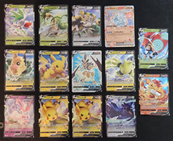 Pokemon Card Lot 14 HOLO Full Art V EX + 3 Pikachu – Sword & Shield / GO - Image 1