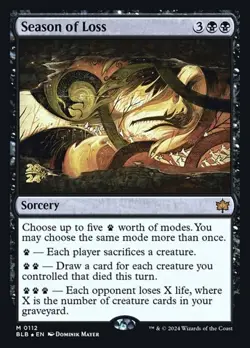 Season of Loss - Foil Prerelease Promo BLB LP MTG - Image 1