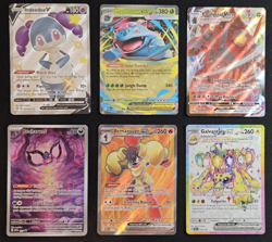 Pokemon TCG 6 Card Lot Full Art Holo EX/V/VMax Pecharunt Promo - Image 1