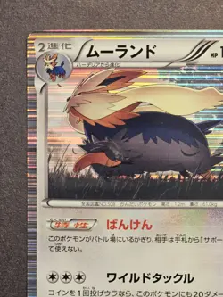 Stoutland 053/059 BW6 Cold Flare Holo Rare Japanese Pokemon Card 2012 LP - Image 4
