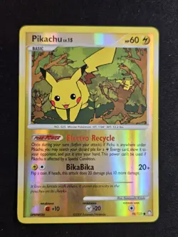 Pokemon Pikachu TCG Reverse Holo Card Mysterious Treasures 94/123 Common LP - Image 4