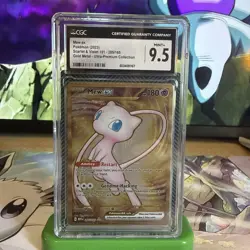 CGC 9.5 MINT+ Mew Ex 25/165 GOLD METAL 151 UPC Promo Pokemon Card - Image 1