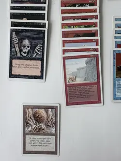 140 Magic Card Revised Edition MTG Lot – 1994 (Blue Heavy + Some Rare + Dupes) - Image 3