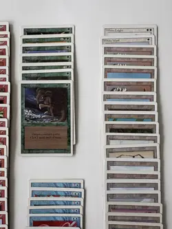 140 Magic Card Revised Edition MTG Lot – 1994 (Blue Heavy + Some Rare + Dupes) - Image 5