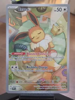 Eevee 173 Sv: Scarlet & Violet Promo Cards Holo Nm Pokemon TCG Card NM - Image 1